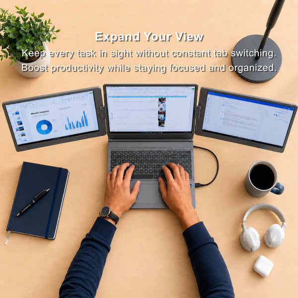 F Tri-screen Pro 16″ Laptop Screen Extender